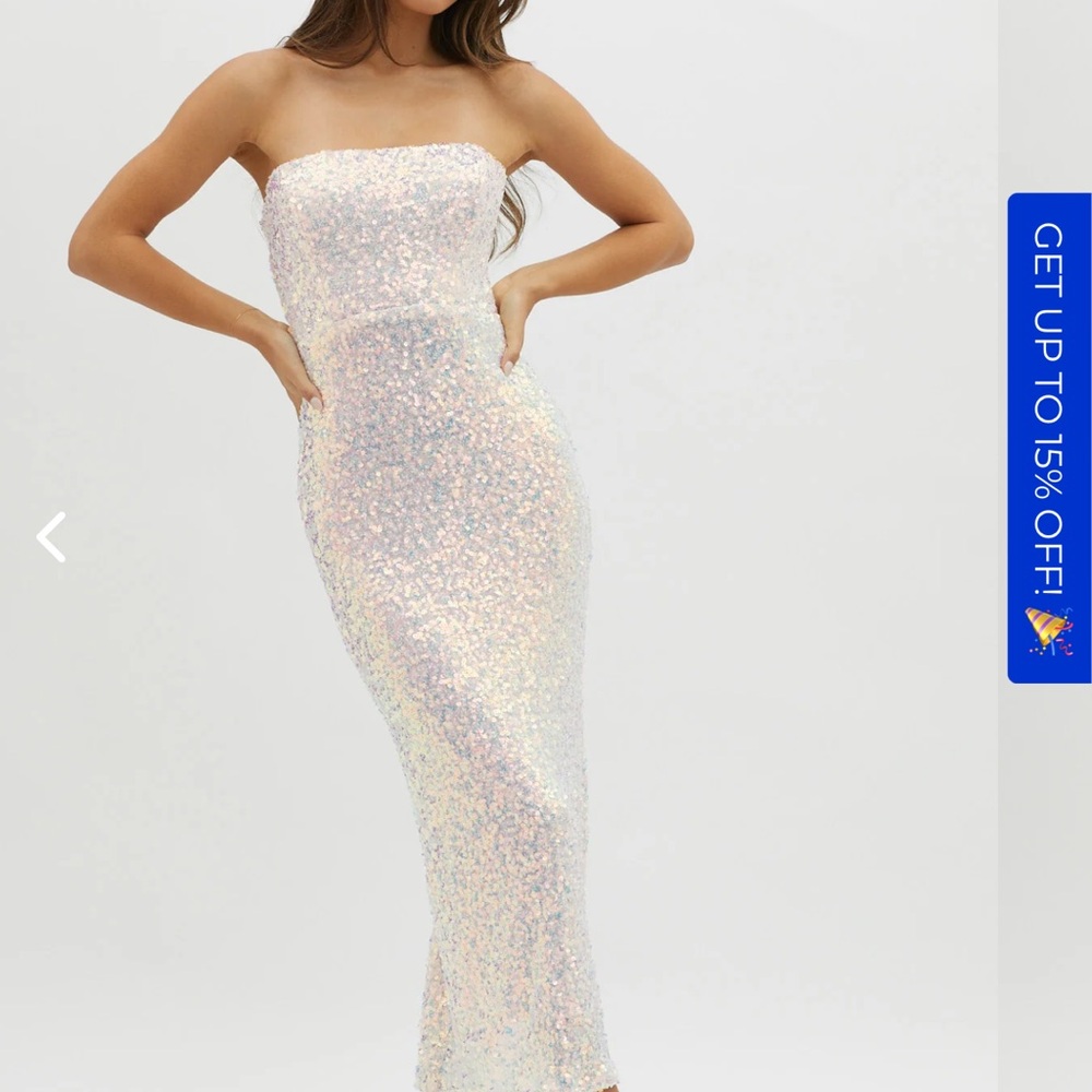 SEQUIN LACED BACK DRESS PINK